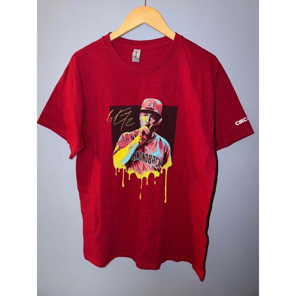 Gildan Arizona Diamondbacks Ketel Marte Graphic T-Shirt Red Mens Large Circle K
